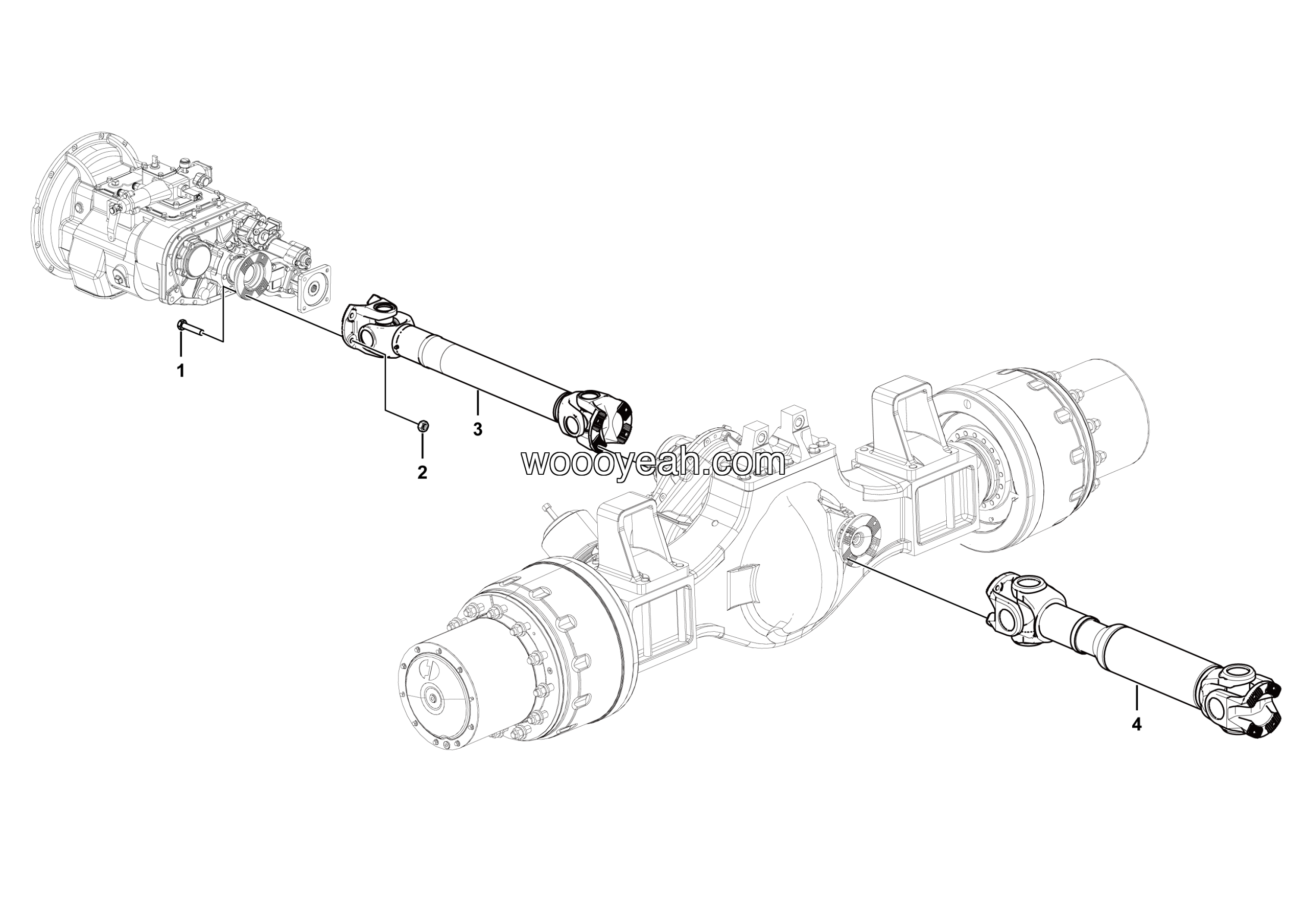 LGMG Off-Highway Dump Truck 2023 - Drive shaft assy - F0902-2709010170