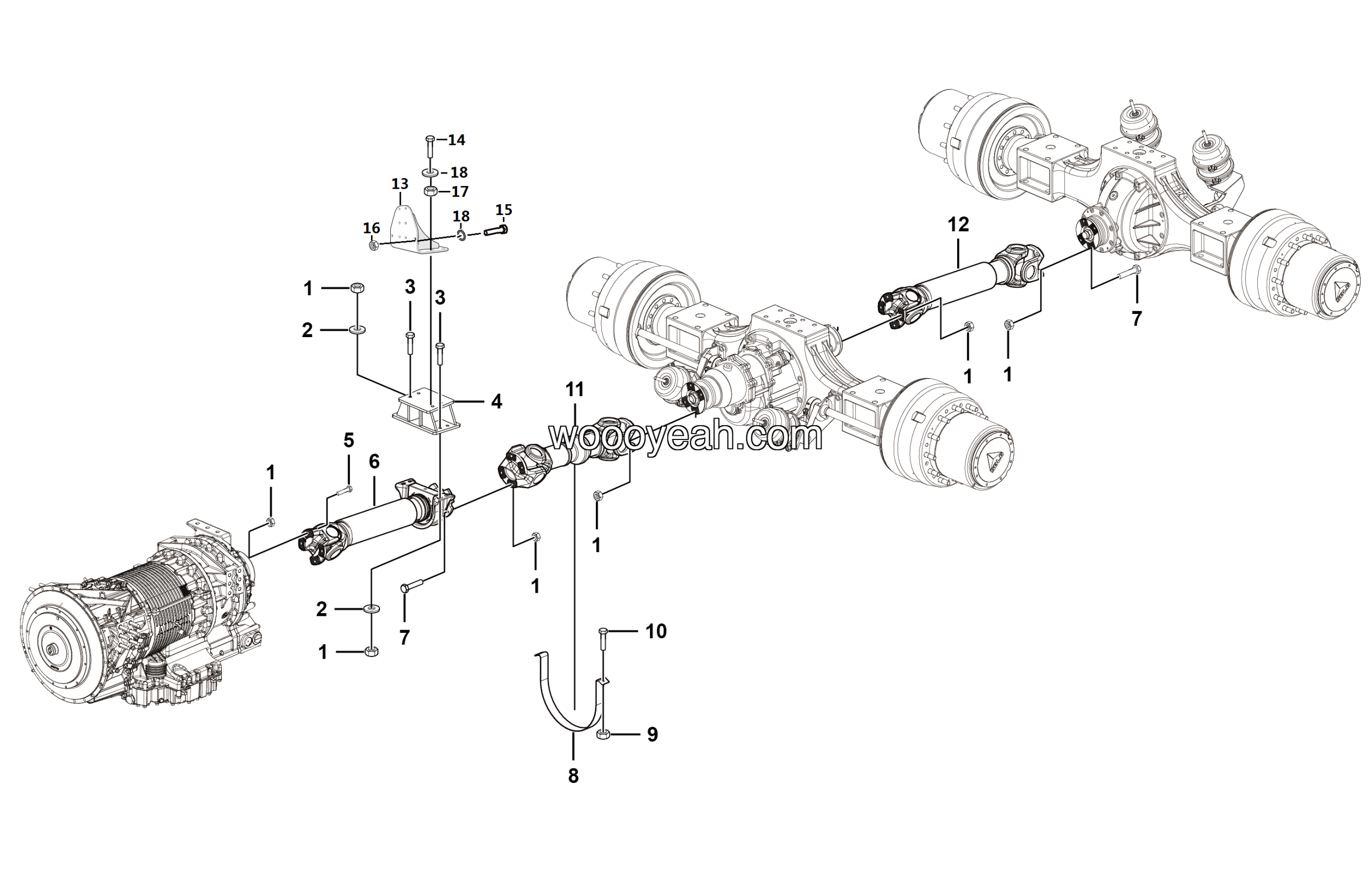 LGMG Off-Highway Dump Truck 2022 - Drive shaft assy - F0902-2709010323
