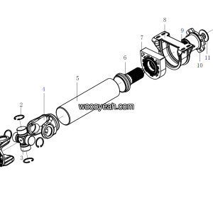 LGMG Off-Highway Dump Truck 2024 - Front drive shaft assy LG09-QCDZ-520 - F1000-4110702878