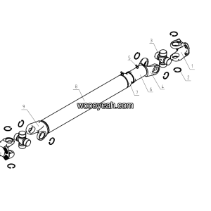 LGMG Off-Highway Dump Truck 2023 - Medium drive shaft assy LG09-ZCDZ-1300 - F1000-4110702879