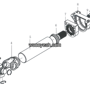 LGMG Off-Highway Dump Truck 2022 - Front drive shaft assy LG09-QCDZ-610 - F1000-4110703033