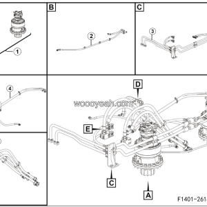 LGMG Hydraulic excavator 2025 - Swing hyd assy - F1401-2614010375.S1A