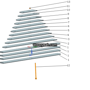 LGMG Off-Highway Dump Truck 2022 - 1st leaf of rear leaf spring - G0700-4110703105
