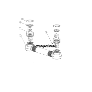 LGMG MTE106H 2025 - Lower torque rod assy LG12-601 - G0700-4110706976