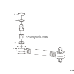 LGMG Mine Truck Mine Truck - Upper thrusting rod assembly - G11-2712010386