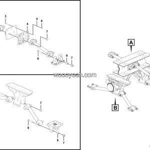 LGMG Mine Truck Mine Truck - Rear thrusting rod mounting assembly - G1200-2712010392
