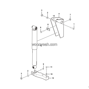 LGMG Off-Highway Dump Truck 2022 - Absorber installation assy - G1200-2712011728