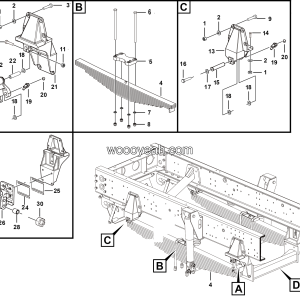 LGMG MT60M Mine Truck - Front leaf spring installation assy - G1200-2712011820