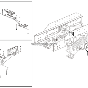 LGMG Off-Highway Dump Truck 2020 - Rear thrust rod installation assy - G1200-2712011878