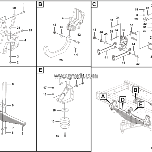LGMG CMT106 Mine Truck - Front the spring assembly - G1200-2712012011