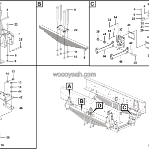 LGMG Off-Highway Dump Truck 2020 - Front leaf spring installation assy - G1200-2712012188