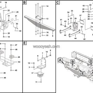 LGMG Off-Highway Dump Truck 2022 - Front leaf spring installation assy - G1200-2712012245.S1B