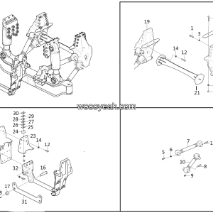 LGMG Off-Highway Dump Truck 2023 - Guide mechanism mounting assy - G1200-2712012424.S1B