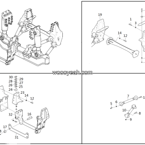 LGMG Off-Highway Dump Truck 2020 - Guide mechanism mounting assy - G1200-2712012424.S1a