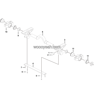 LGMG Off-Highway Dump Truck 2022 - Maintenance free balance shaft assy 136 - G1200-2712017010