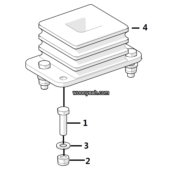 LGMG Off-Highway Dump Truck 2023 - Suspension limit block installation 5698H10 - G1200-2712017174