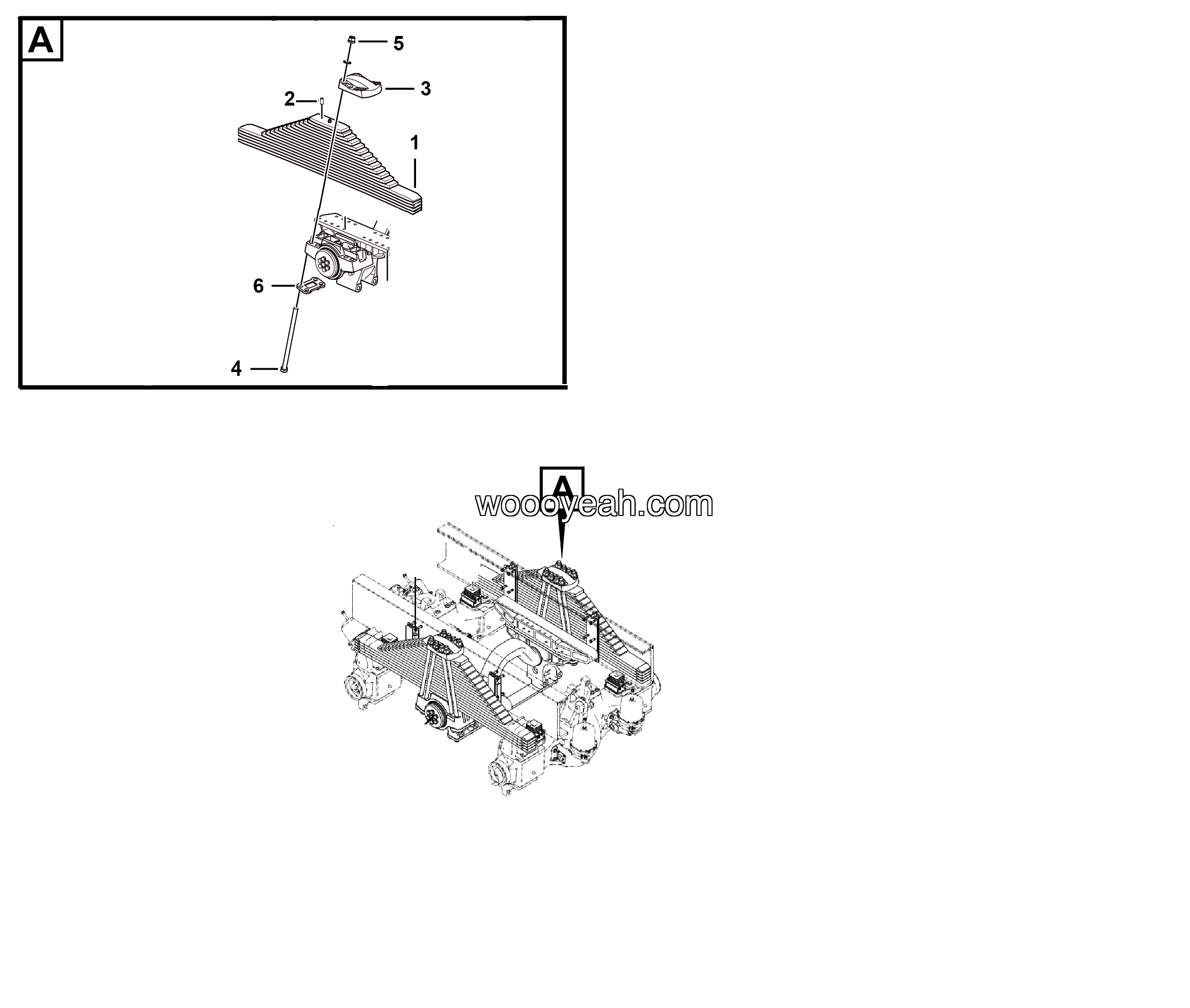 LGMG Off-Highway Dump Truck 2023 - Rear leaf spring installation - G1200-2712017270