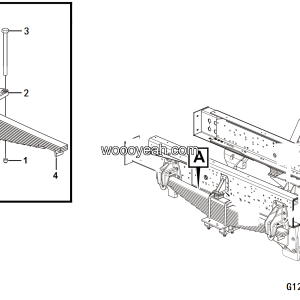 LGMG Off-Highway Dump Truck 2024 - Front leaf spring installation assy 6152-MT106 - G1200-2712017279