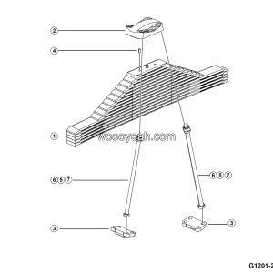 LGMG CMT66 2025 - Rear leaf spring assy - G1200-2712018040.S1A