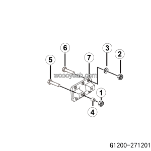 LGMG - 2025 - Transverse torque rod mount assy - G1200-2712018046.S1A