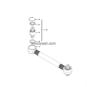 LGMG Mine Truck Mine Truck - Front thrust rod assy - G1200-4110000290