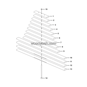 LGMG MT50 Mine Truck - Rear leaf spring assy - G1200-4110000811