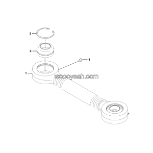 LGMG CMT106 Mine Truck - Upper the thrust rod assembly - G1200- 4110001121