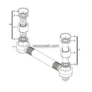 LGMG Off-Highway Dump Truck 2021 - Upper thrust rod assy - G1200-4110001986