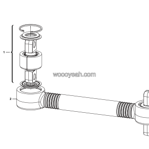 LGMG CMT66F 2025 - Across thrust rod assy - G1200-4110002006