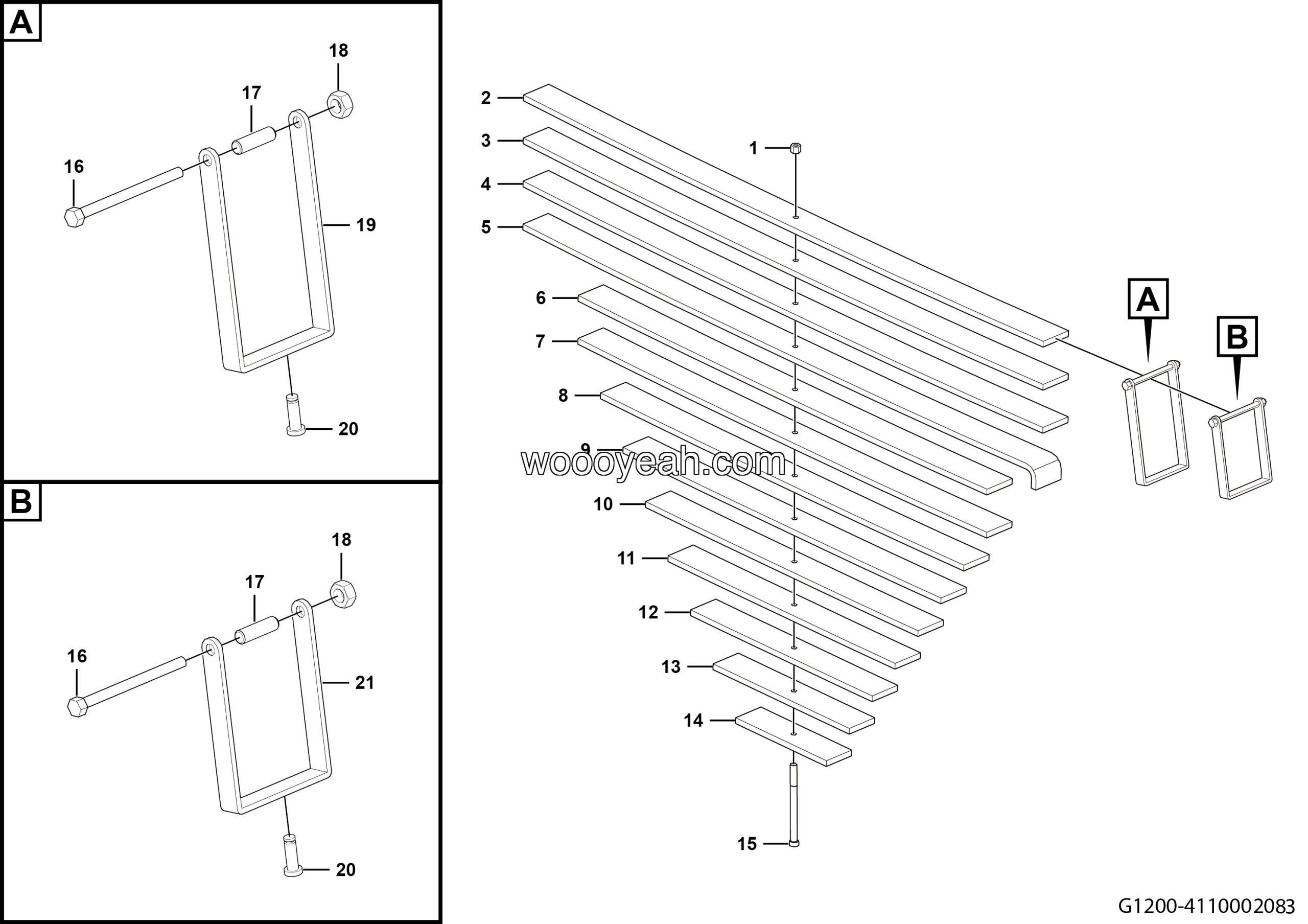 LGMG MT86H Mine Truck - Front leaf spring assy - G1200-4110002083