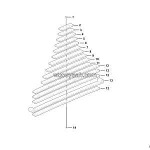 LGMG MS40 Mine Truck - Rear leaf spring assy - G1200-4110002148