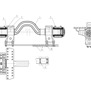 LGMG Off-Highway Dump Truck 2022 - Maintenance-free equalizing type suspension assy LG12-136 - G1200-4110705342