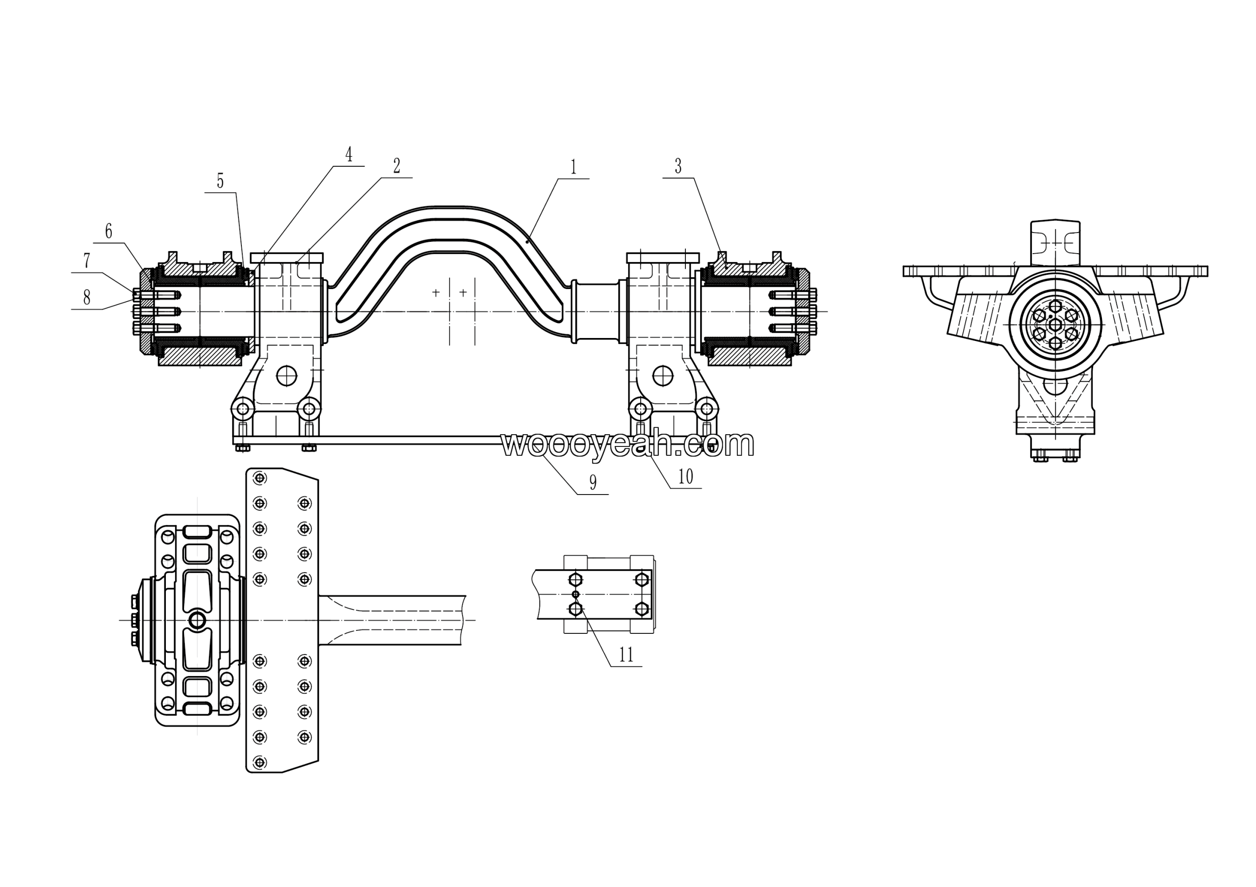 LGMG Off-Highway Dump Truck 2022 - Maintenance-free equalizing type suspension assy LG12-136 - G1200-4110705342