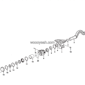 LGMG MT86D Mine Truck - Balance shaft(YONGJIN) - G1201-2712010378