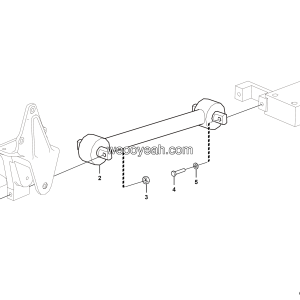 LGMG Mine Truck Mine Truck - Front thrust rod installation assy - G1201-2712011234