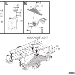 LGMG Off-Highway Dump Truck 2024 - REAR LEAF SPRING ASSEMBLY - G1201-2712011415.S1F