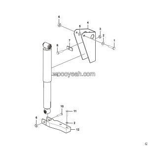 LGMG MS40 Mine Truck - Absorber installation assy - G1201-2712011573