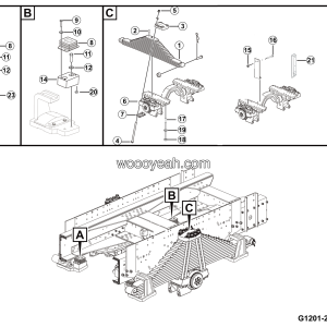 LGMG MT106 2025 - REAR LEAF SPRING ASSEMBLY - G1201-2712012324.S1H