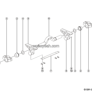 LGMG CMT96A 2025 - Maintenance-free balance shaft assembly - G1201-2712017010.S1B