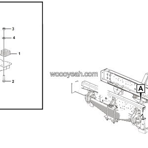 LGMG Road Sprinkler 2024 - Suspension limit block installation assy 2085H10 - G1201-2712017167.S1A