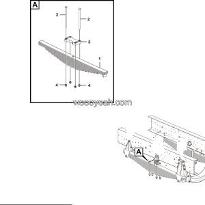LGMG Off-Highway Dump Truck 2023 - Front leaf spring installation assy - G1201-2712017168