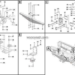 LGMG Off-Highway Dump Truck 2022 - Front leaf spring installation assy - G1201-2712017228