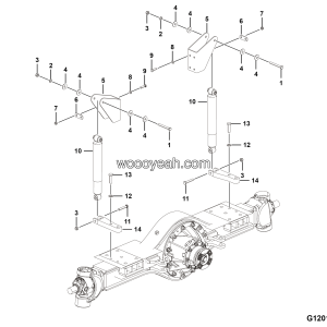 LGMG Off-Highway Dump Truck 2024 - Absorber installation assy - G1201-2712017290
