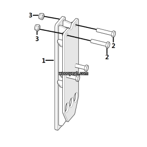 LGMG Off-Highway Dump Truck 2023 - Rear leaf spring side limit mounting assy - G1201-2712017370