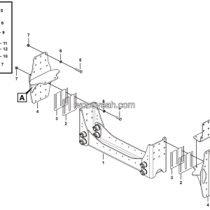LGMG Off-Highway Dump Truck 2023 - Beam assembly - G1201-2712017455.S1B