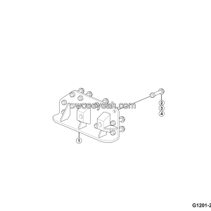 LGMG Off-Highway Dump Truck 2024 - Rr suspension transv torqur rod mount on rr axle installation - G1201-2712017459.S1B