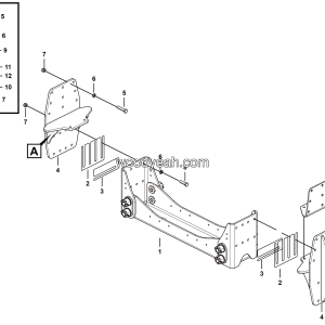 LGMG MT126H 2025 - Cross Beam Installation Assembly - G1201-2712017579.S1A