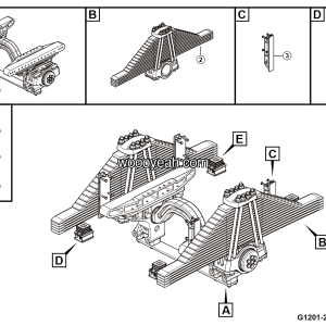 LGMG Off-Highway Dump Truck 2024 - RR leaf spring installation - G1201-2712017596.S1A