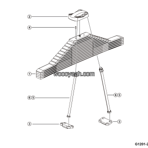 LGMG Off-Highway Dump Truck 2024 - RR leaf spring installation - G1201-2712017605.S1A