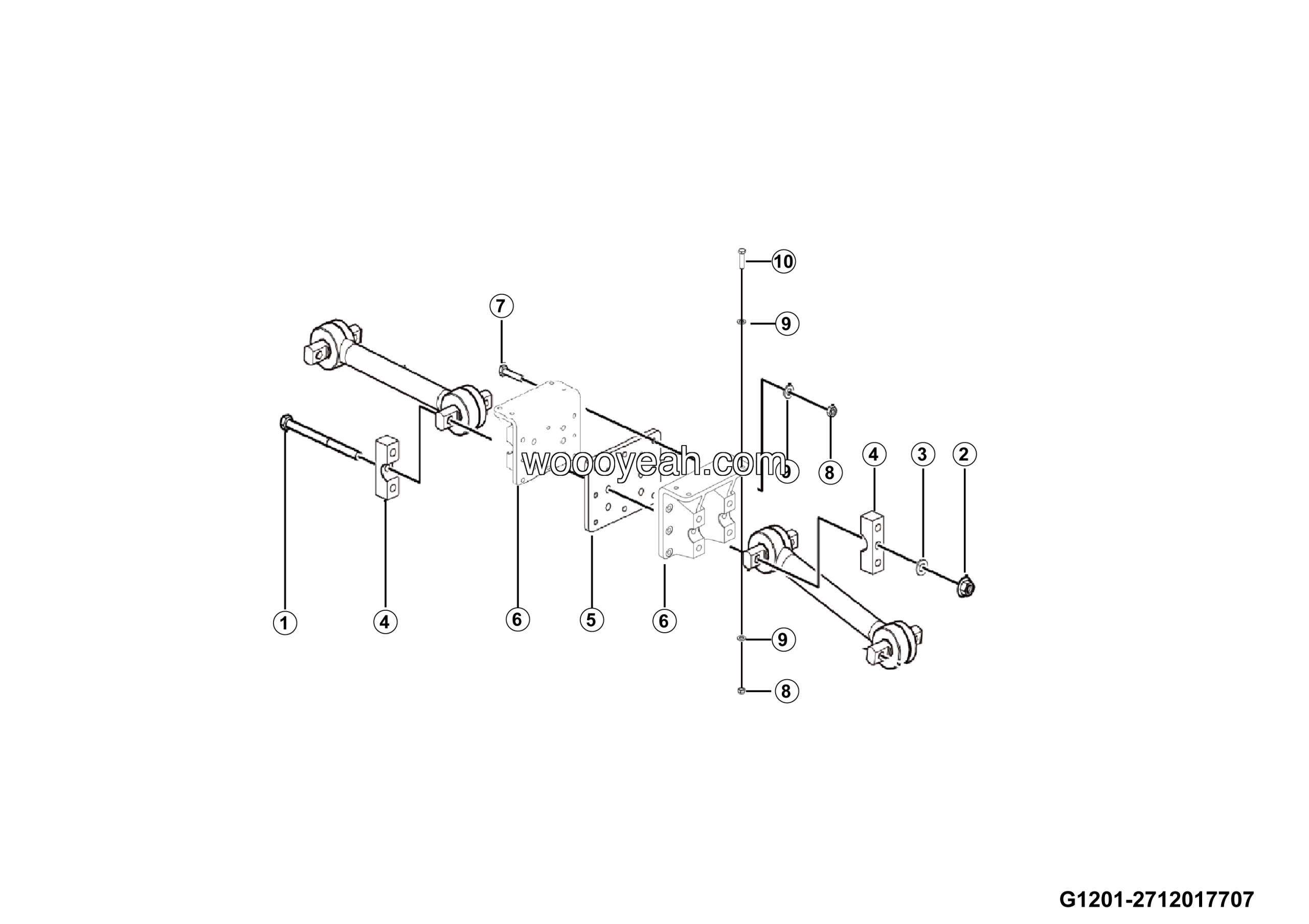 LGMG Off-Highway Dump Truck 2024 - Rear suspension mount - G1201-2712017707